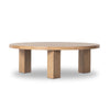 Mesa Large Round Coffee Table In Lght Brshd