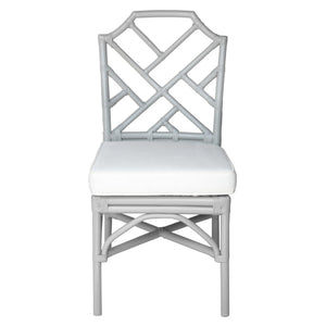Kara Rattan Chair In Gray