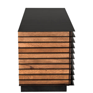 Elevation Sideboard, Dark Walnut and Iron