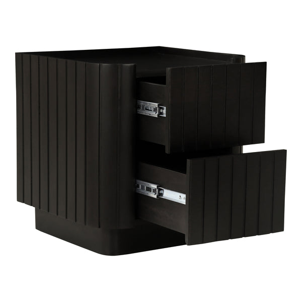 Moe's Povera Nightstand in Black Acacia