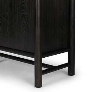 Renaud 3-Door Cabinet - Charcoal Oak Veneer