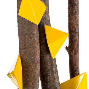Alder Wood Poles w/ Yellow Quad Wall Play in Custo