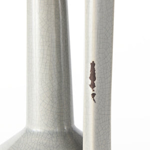 Burton 14.2H Medium Two Tone Gray Ceramic Jug Vase