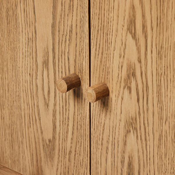 Millbrook Media Console - Natural Light Oak