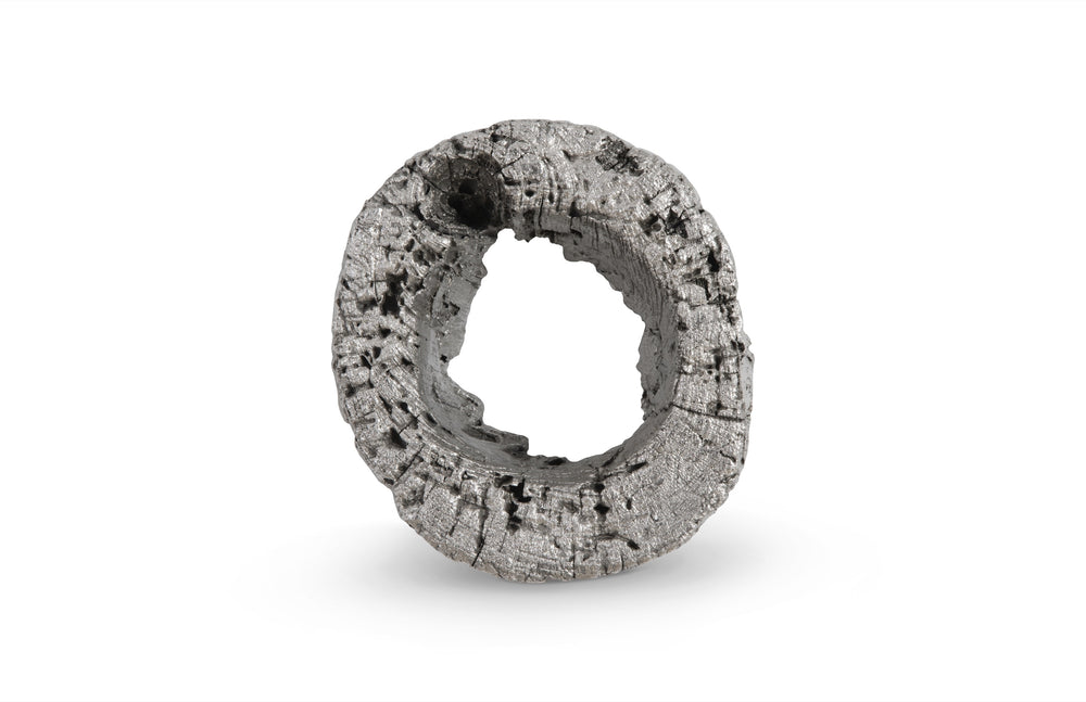 Cast Eroded Wood Circle Wall Tile