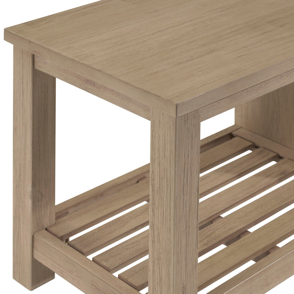 Tiburon KD TV Bench, Drifted Sand