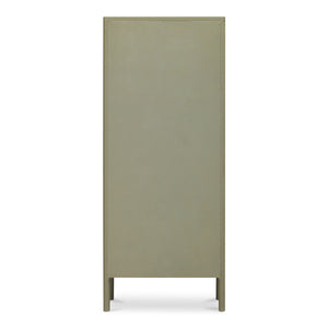 Moe's Hannah Tall Cabinet with Glass Doors