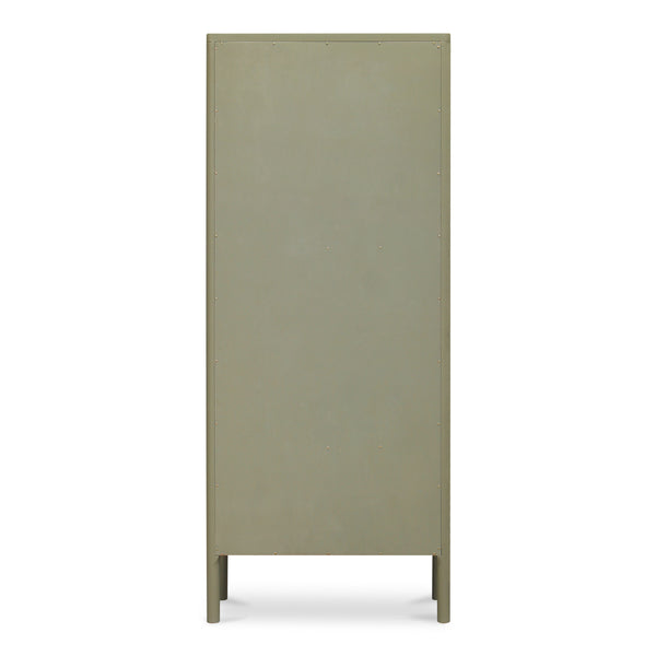 Moe's Hannah Tall Cabinet with Glass Doors