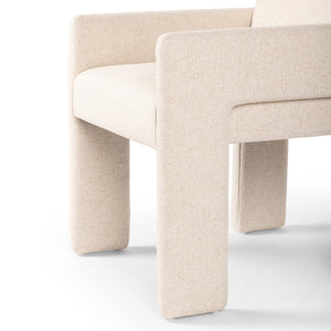 Amur Dining Armchair in Natural Antwerp