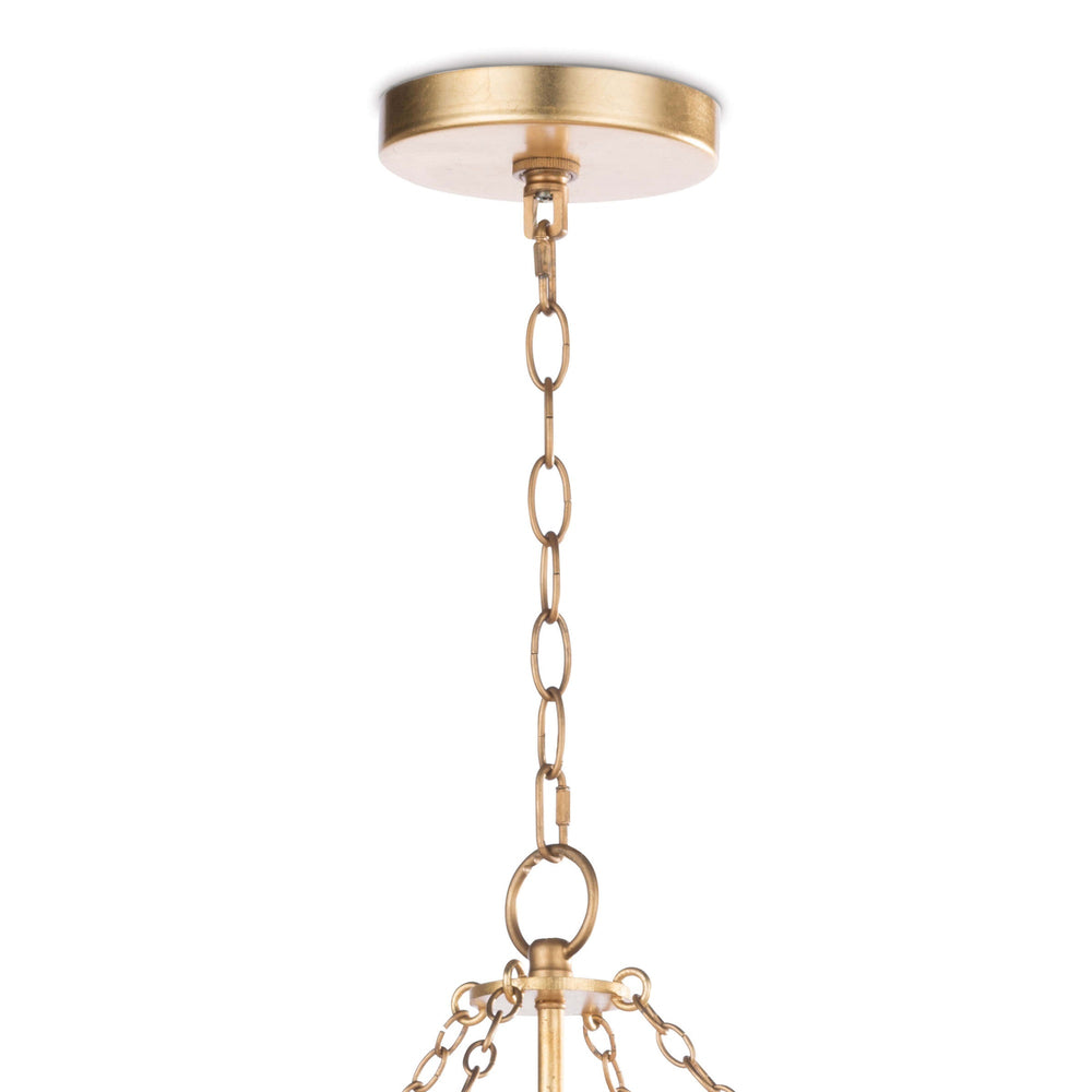 Cheshire Basin Chandelier (Gold Leaf)