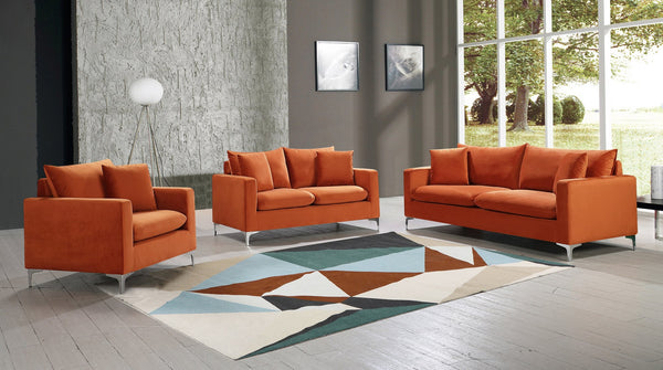 Lucy Chair In Cognac Velvet