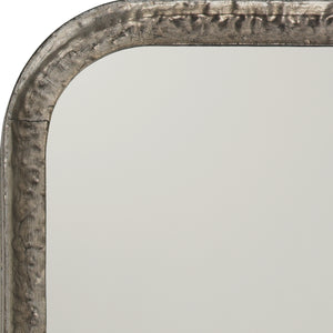 Capital Iron Rectangle Wall Mirror, Silver Leaf