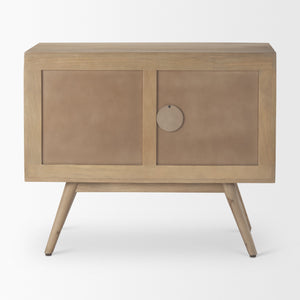 Sable 37.0L x 17.0W x 30.5H Light Brown Wood Accent Cabinet