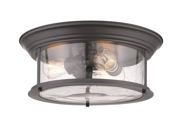Sonna 3 Light Flush Mount in Bronze Finish