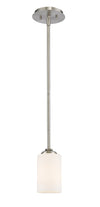 Bordeaux 1 Light Mini Pendant in Brushed Nickel Finish