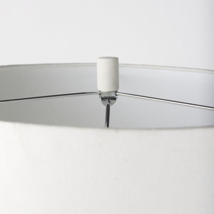 Melanie 17.0L x 17.0W x 30.5H White Shade W/White Base Table Lamp