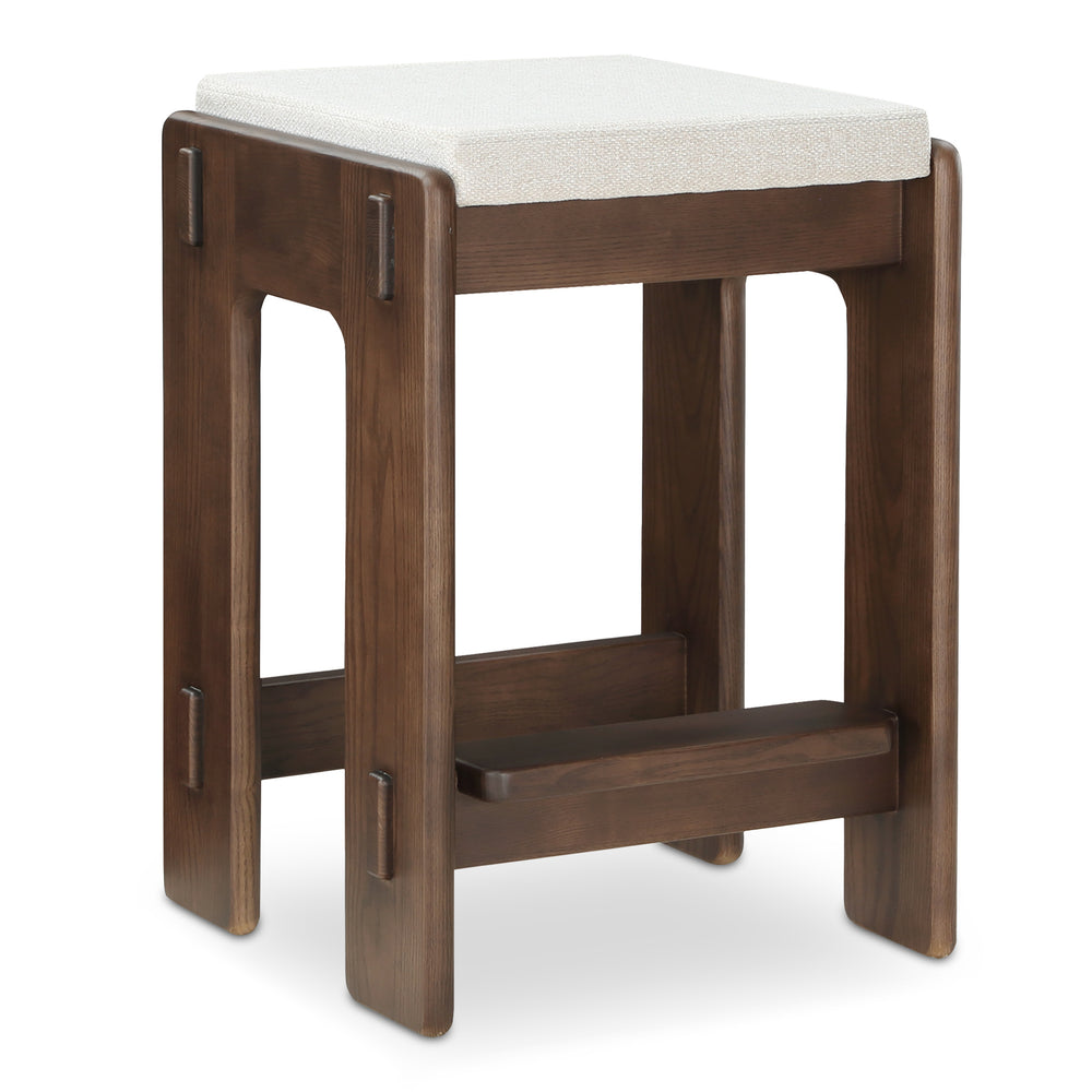 Ashby Counter Stool Brown with Craftsman Detailing