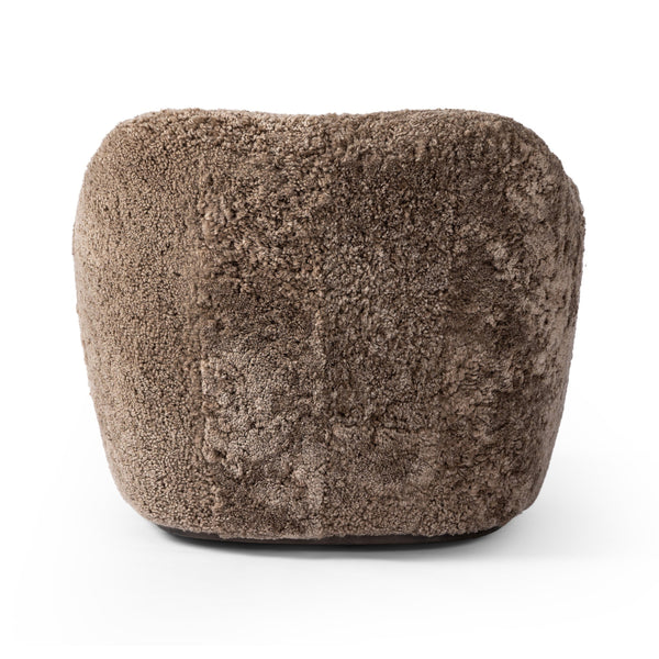 Julius Swivel Chair - Taupe Shearling
