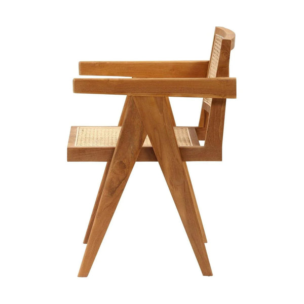 Jeanneret Cane Arm Chair - Natural