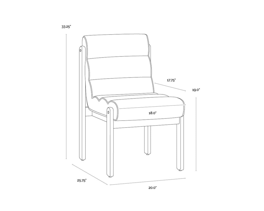 BERTIE DINING CHAIR - GERALT LINEN