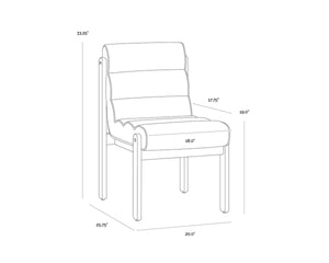 BERTIE DINING CHAIR - GERALT LINEN