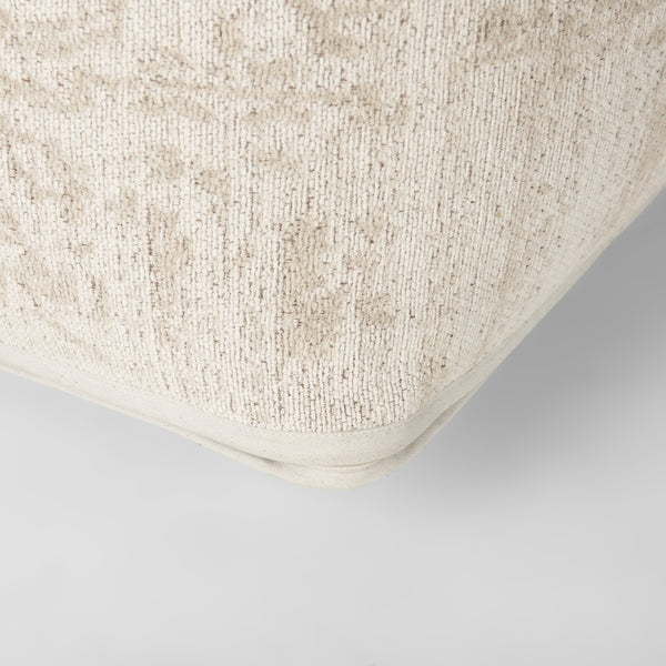 Khloe Large Cream Pouf