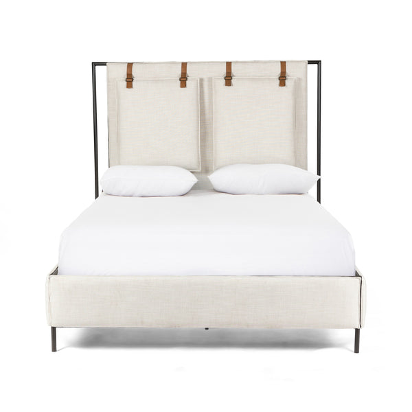 Leigh Bed In Hockney Ivory In King