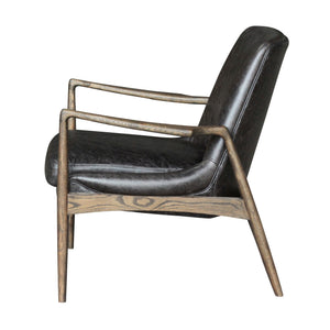 Braden Leather Chair-Durango Smoke