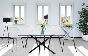 Arturo Dining Chair In Matte Black
