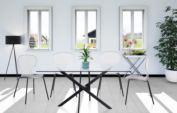 Arturo Dining Chair In Matte Black
