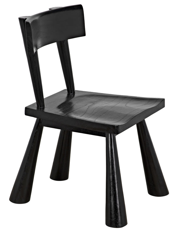 Gilbert Sungkai/Mindi Chair in Charcoal Black