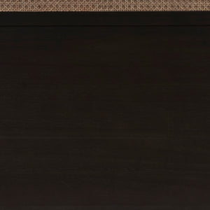 Caine KD Rattan Queen Headboard, Black