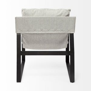 Guilia Frost Gray With Metal Frame Sling Accent Chair