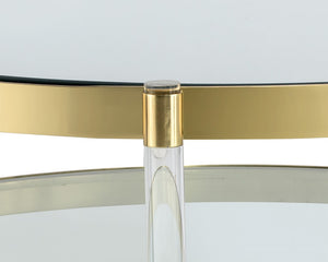 York Coffee Table - Brass
