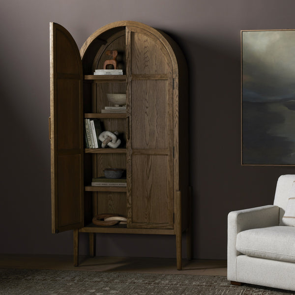 Tolle Panel Door Cabinet In Drifted Oak Sld