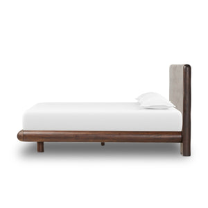 Nigel King Bed - Rustic Brown Acacia