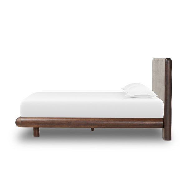 Nigel King Bed - Rustic Brown Acacia