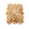 Lalo Lambskin Rug In Beige In 4.5x5.75