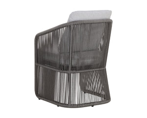 ALLARIZ DINING ARMCHAIR - WARM GREY - GRACEBAY LIGHT GREY