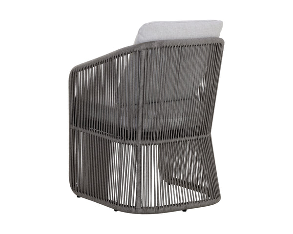 ALLARIZ DINING ARMCHAIR - WARM GREY - GRACEBAY LIGHT GREY