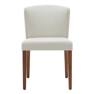 Albie Fabric Dining Side Chair In Cardiff Cream (Set of 2)
