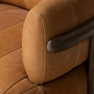 Doss Swivel Chair In Terra Brown Oak