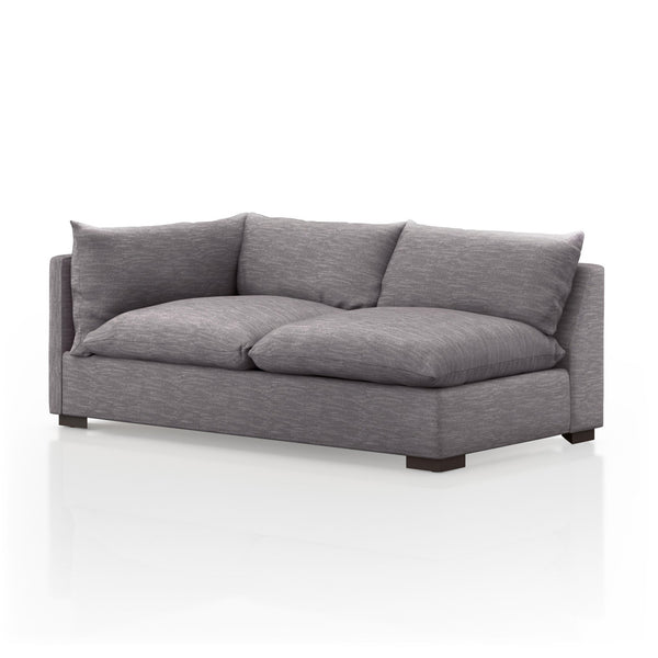Westwood Sectional In Valley Silver Spoon And Espresso