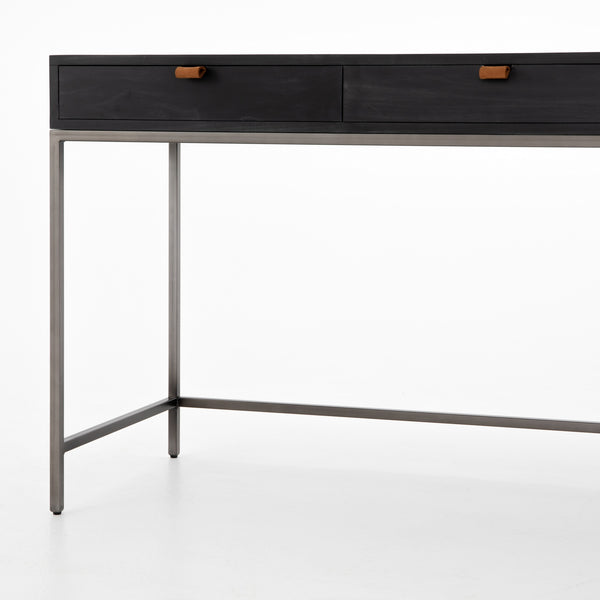 Trey Modular Writing Desk in Black Wash Poplar