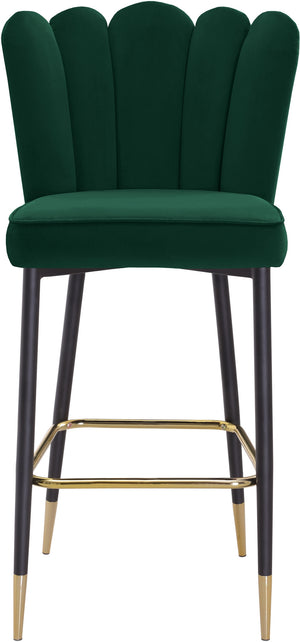 Anita Stool In Green Velvet