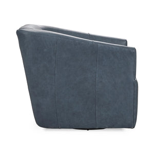 Vernon Swivel Chair in El Paso-Navy with 360° Swivel