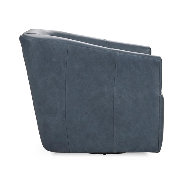 Vernon Swivel Chair in El Paso-Navy with 360° Swivel