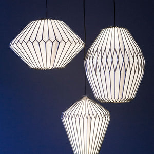 Origami Paper Lamp, 14"H