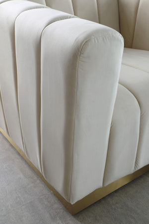 Francis Sofa In Cream Velvet