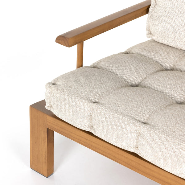 Beck Outdoor Sofa 85" In Natural Teak